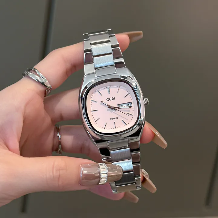 Godie%20Simple%20New%20Retro%20Fashion%20Round%20Square%20Steel%20Strap%20Quartz%20Watch%20Women's%20Casual%20Ladies%20Watch%20with%20Date%20-%20Image%202
