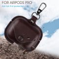 Leather Ai_rpods Case Pro  Earphone Protective Cover With Hook. 