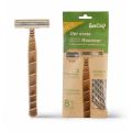 8pcs Manual Shaving Razor Eco-Friendly Biodegradable Shaving Tool Triple Blade Disposable Shaving Razor Portable Travel.