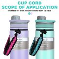 ⭐ Tumbler Accessories 530ml/750ml Tyeso Silicone Boot with Paracord Handle for Tumbler Tyeso Accessories Set, Silicone Protector for Tumbler Anti-Slip Bottom Sleeve Cover & Paracord Rope Water Bottle Handle Set for Tyeso and Other Wide Mouth Bottles. 