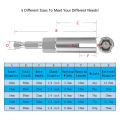 5 PCS Power Wing Nut Driver Steel Power Wing Nut Driver Set with 1/4 Inch Hex Shank Slot Wing Nuts Drill Bit Socket Wrenches Tools Set for Panel.