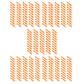 TWEXQNY 250Pcs 70Mm Big Castle Golf Tees (Orange).