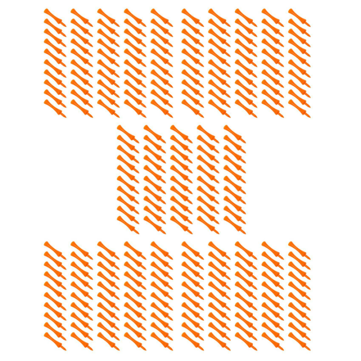 TWEXQNY 250Pcs 70Mm Big Castle Golf Tees (Orange)