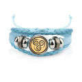 Avatar The Last Airbender Bracelet for Men Women Air Nomad Fire And Water Tribe Pattern Charm Leather Bracelets Bangles Souvenir. 