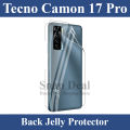 For Tecno Camon 17 Pro 2-in-1 Combo Pack (Full Screen Protector Tempered Glass +Back Hydrogel Poly). 