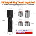 14mm Car Cylinder Head Tap Spark Plug Rethreading Helicoil Thread Repair Tool Kit Spark-plug Hole Sleeve for Repair Parts. 