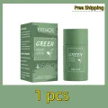 Green Tea Mask Stick Remove Blackhead Acne Dark Spot Face Deep Clean Purifying Clay Shrink Pore Oil Control Fine Korean SkinCare BruberryBeE. 