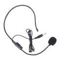 Portable Screw Thread Head-mounted Headset Microphone Wired 3.5mm Plug Speech Headset Mic For Teaching Meeting Bee Ear Mic.