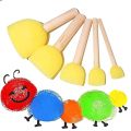44Pcs Kids Painting Sponge Kids Early Learning Sponge Painting Kit Child Paint Sets 30 Pieces Sponge Drawing Shapes Paint BrusheBasketball. 