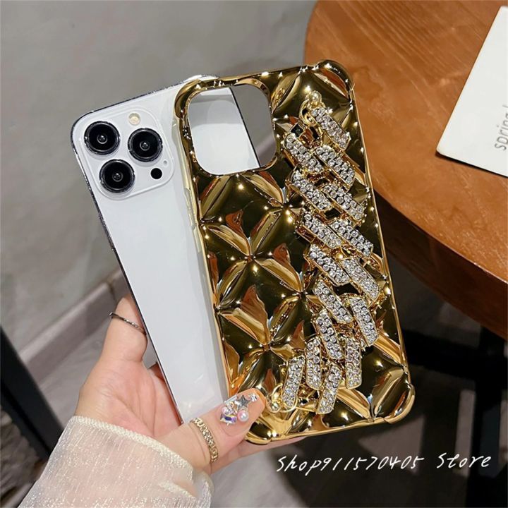 Luxury%20Korean%20Plating%20Rhombus%20Glitter%20Rhinestone%20Crystal%20Bracelet%20Chain%20Phone%20Case%20for%20iPhone%2011%2012%2013%2014%2015%20Pro%20Max%20Back%20Cover%20-%20Image%206