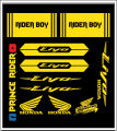 honda bike all sticker | bike modify sticker |honda livo sticker | Bike full set Sticker- ( Waterproof & Premium quality) | customize sticker | custom sticker for bike..car modified sticker for bike.