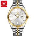 OLEVS Watch For Women Waterproof Sale Original Casual Elegant Luxurious Stainless Steel Gold Not Faded calendar Quartz (1 Year Warranty) 5593.