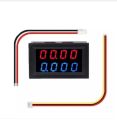DC 0-200V 10A Digital Voltmeter Ammeter Blue + Red LED Dual Display Amp Volt Meter Car Voltage Current Monitor.