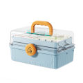 Household Medicine Box Family Pack Medicine Storage Box First-Aid Kit Medical Emergency Kit Medicine Box Medicine Layered Small Medicine Box. 