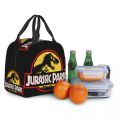 Custom Jurassic Park Dinosaur Print Lunch Bag Men Women Cooler Thermal Insulated Lunch Box for Adult Office. 