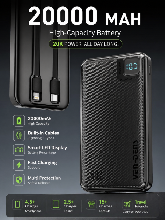 Vendens%20VD-PB042%2020000mAh%20Power%20Bank%201%20Type-C%20Input%202%2010W%20USB%20Output%20LED%20Indicator%20Safety%20Protection%20Ven-Dens%20Powerbank%20oreginal%20-%20Image%204