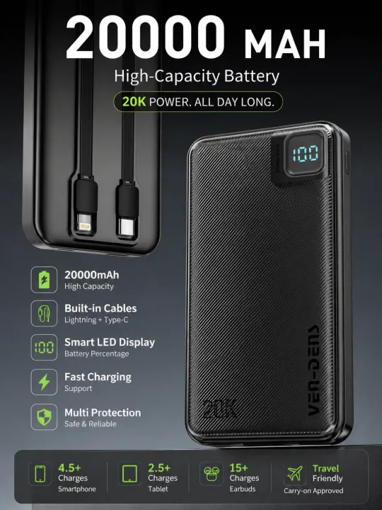 Vendens%20VD-PB042%2020000mAh%20Power%20Bank%201%20Type-C%20Input%202%2010W%20USB%20Output%20LED%20Indicator%20Safety%20Protection%20Ven-Dens%20Powerbank%20oreginal%20-%20Image%204