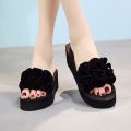 Summer Bohemia Slippers Women Summer Fashion Casual Clip Toe Female Flip Flops Non-slip Sandals Wedges Outdoor Beach Slippers. 