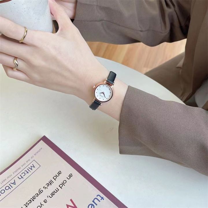 Korean%20Brand%20Student%20Women's%20Fine%20Ribbon%20Fashion%20Rhinestone%20Belt%20Ladies'%20Watch%20-%20Image%204