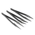 Black Ceramic Tweezers Set - Antistatic,Anticorrosion,Antimagnetic,Highly Heat Resistant(9Pack). 