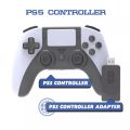 For PS5 Controller Precise Control Wifi Gamepad for PlayStation 5 PC Gamepad Vibration Seamless Connection with 2.4G Adapter. 