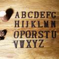 Retro Style Groceries Cast Metal Creative Diy House Doorplate Letter Symbol.