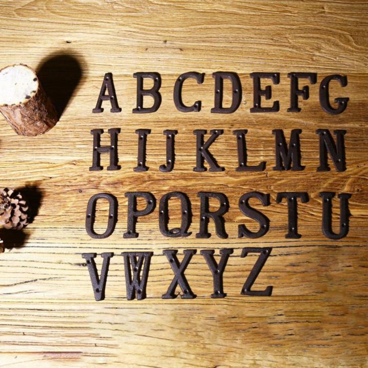 Retro%20Style%20Groceries%20Cast%20Metal%20Creative%20Diy%20House%20Doorplate%20Letter%20Symbol%20-%20Image%207