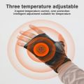 Skiing Fishing Heated Glove Temperature Control Wireless Electric Cycling Gloves USB Charging for Outdoor Riding Hand Protector.