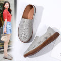 Summer Women Casual Shoes Fashion Hollow Out Loafers Breathable Women's Flat Shoes Ladies Designer Sneakers Slip-on Moccasins Moonlight Shines. 