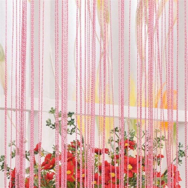 Festival Home Decor Room Divider Net Window Curtains Wedding Party Decoration Screen Panel String Curtain Hanging Beaded Curtains Door Fly Screen