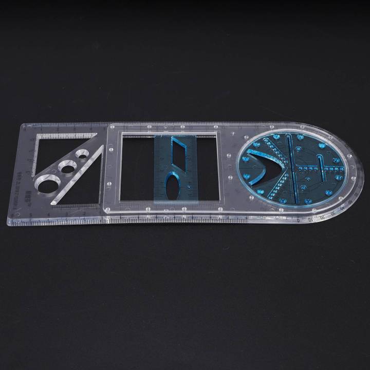 2%20Pcs%20Multifunctional%20Geometric%20Ruler%20Plastic%20Circle%20Drawing%20Tool%20Drafting%20Templates%20Clear%20Graphic%20Design%20Tools%20-%20Image%202