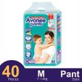 Avonee Baby Diaper Pant – M (7-12 kg), 40 pcs, Super Absorbent & Leak-Proof.