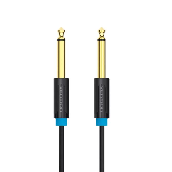 VENTION 6.5mm Audio Cable Male to Male Audio Cable HiFi Gold-plated for Guitar/Amplifier/ Microphone 10m (Black)