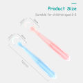 HelloKimi 3pcs Baby Feeding Spoons Silicone Spoon Set Training Tableware Kids Spoons Training Spoons Baby Feeding Soft Head Spoons Cutlery Set with Storage Box.
