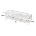 2Layer PP Plastic Transparent Pencil Case Double Layer Multifunction Pen Stationery Box Kids Large Capacity Storage Organizer. 