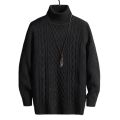 New Winter High Neck Thick Warm Sweater Men Turtleneck Sweaters Slim Fit Pullover Men Knitwear Korean Style Male Double Collar.