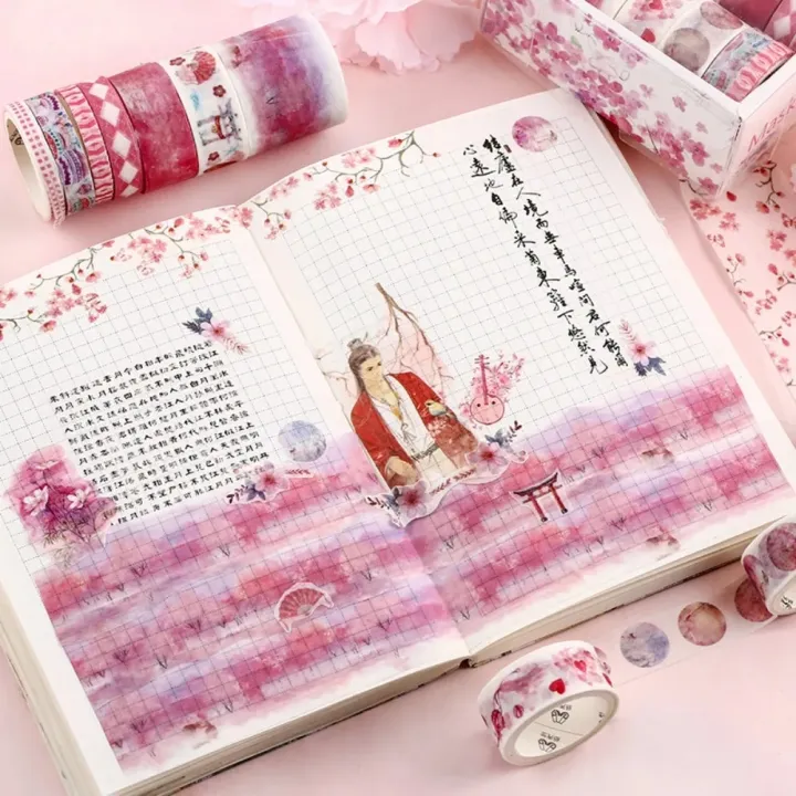 Mr.%20Paper%20Light%20Retro%20Plant%20Flowers%20Washi%20Tape%20Set%20Fresh%20DIY%20Handbook%20Beautiful%20Sticker%20Materials%20Stationery%2010rolls/box%20-%20Image%206