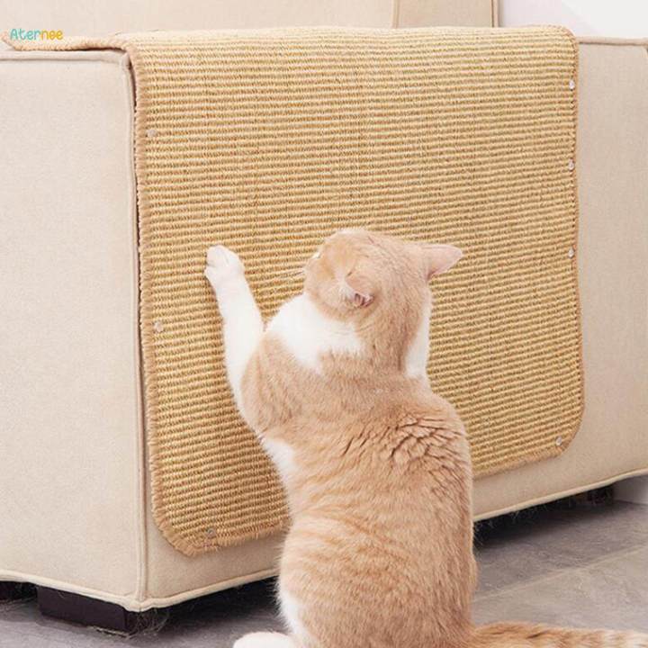 Sisal Cat Scratcher Mat Grinding Claws Protect Carpet and Sofa