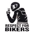 Respect For Bikers Stylish Bike strikers Decorative-stickers Motorcycle skateboard bicycle bike sticker Stikar. 