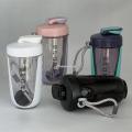 Final Workout Gym White Milkshake Leak Proof Powder Balls BP Free Plastic Egg Sport with Plastic Whisk 600ML Blender Shaker Bottle A.