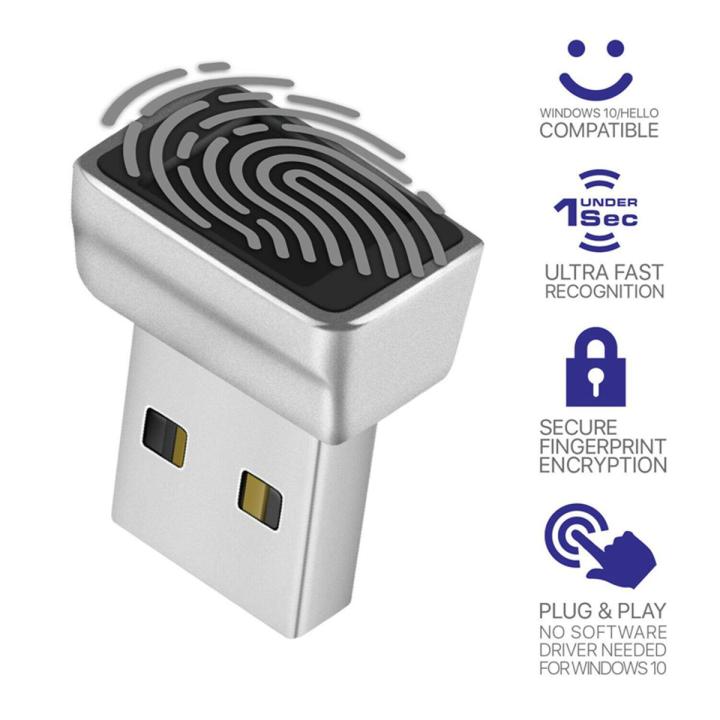 USB Fingerprint Reader for Windows 10 Hello, Biometric Scanner for s & PC