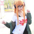 Ready-made glasses, Persona 5 cosplayer, Sakura Futaba cosplay. 