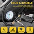 Car Tire Pressure Gauge 220 PSI Tire Inflator with Valve Core Tool Air Compressor for Car Motorcycle Bicycle Truck. 