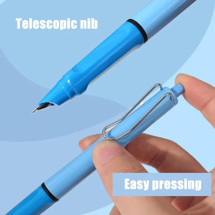 1PC%20Press%20Type%20Fountain%20Pen%20Calligraphy%20Multi-function%20Pen%200.38MM%20Business%20Stationery%20Office%20School%20Supplies%20-%20Image%207
