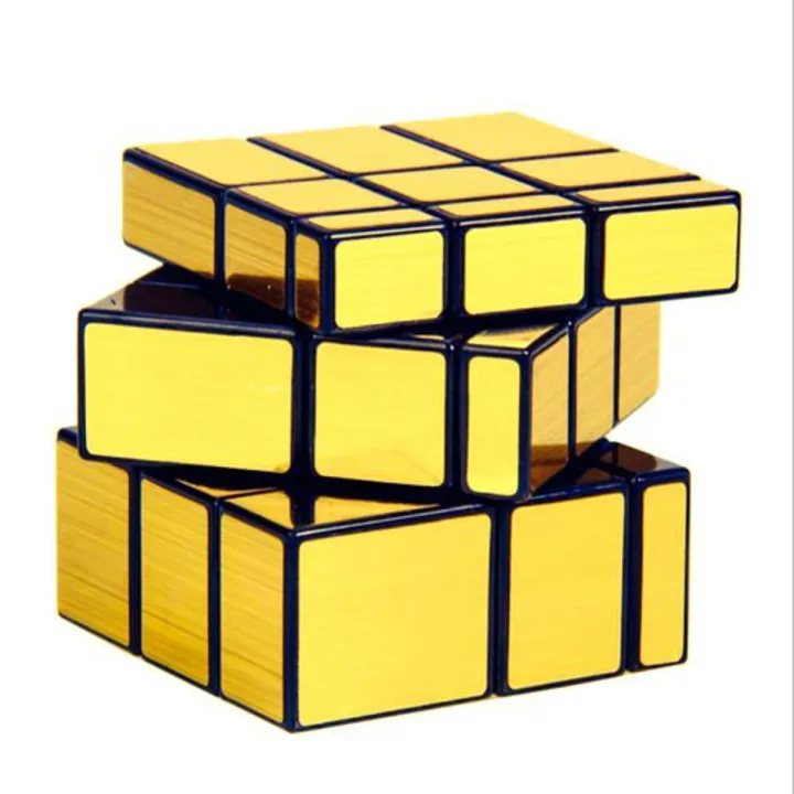 Mirror Golden Cube 3X3X3 Speed Cube 3X3 Mirror Blocks Cube Different Shapes Silver Cube - Rubiks Cube