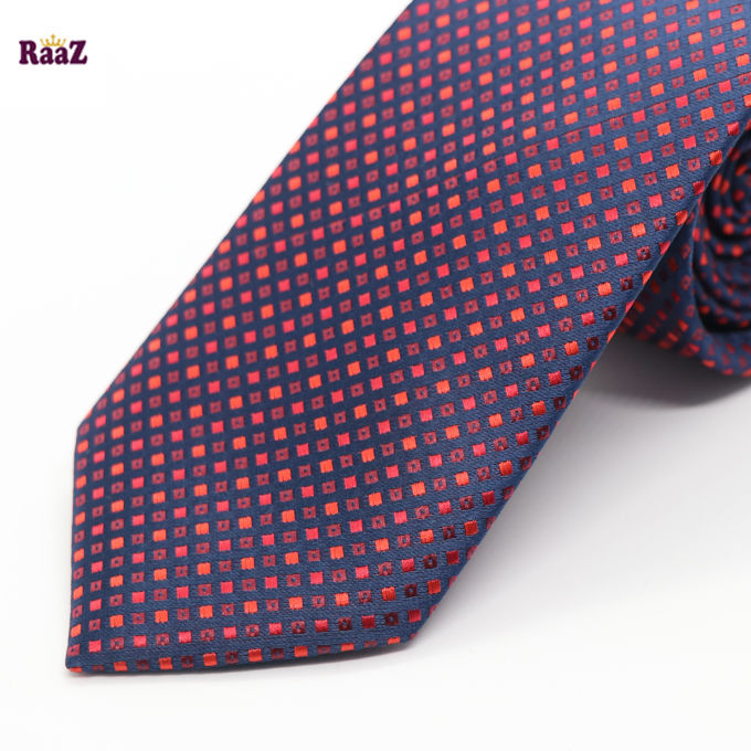 Matte%20Navy%20Blue%20&%20Red%20Embroidery%20Men%20Neck%20Tie%20-%20Image%202