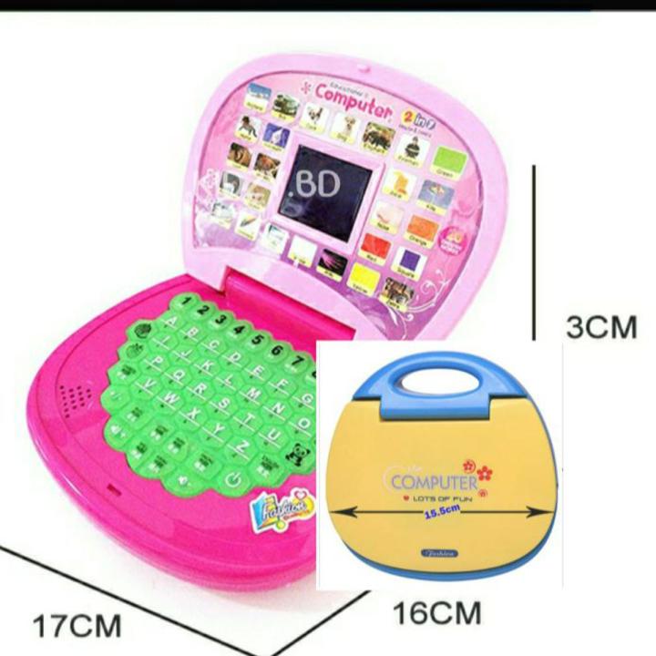 EDUCATIONAL Computer and Learning ABCD, Words & Number Battery Operated Kids Laptop with LED Display and Music