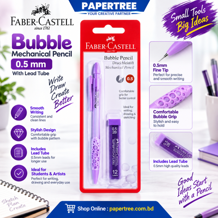 Faber Castell Bubble Mechanical Pencil 0.5mm with Lead