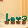 Crocheted Planter Crocheting Craft Table Centerpieces Crochet Kit for Kid Teens Beginners.