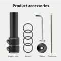 Bike Stem Riser Bike Fork Stem Extender Bicycle Handlebar Raiser Head Up Adapter,Bike Handlebar Riser - Black. 